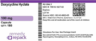 Doxycycline Hyclate 100mg 70518 1627 02